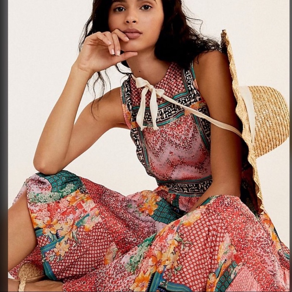 NEW ANTHROPOLOGIE ALESSANDRA MAXI DRESS - Picture 9 of 9